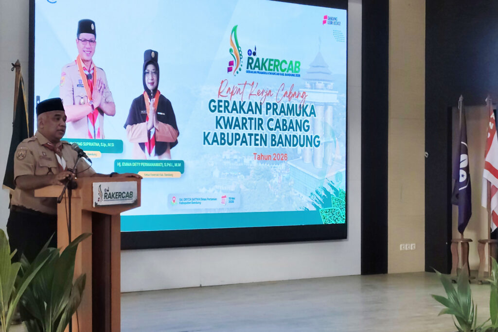 Ketua Harian Kwarcab Kabupaten Bandung Tutup Rakercab