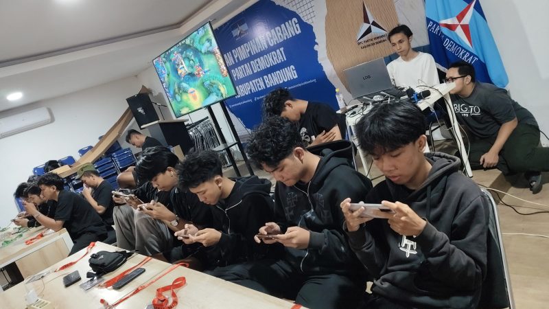 Semarak HUT ke-25 Partai Demokrat, DPC Demokrat Kabupaten Bandung Gelar Mobile Legends Competition dalam Rangkaian Lomba Rakyat